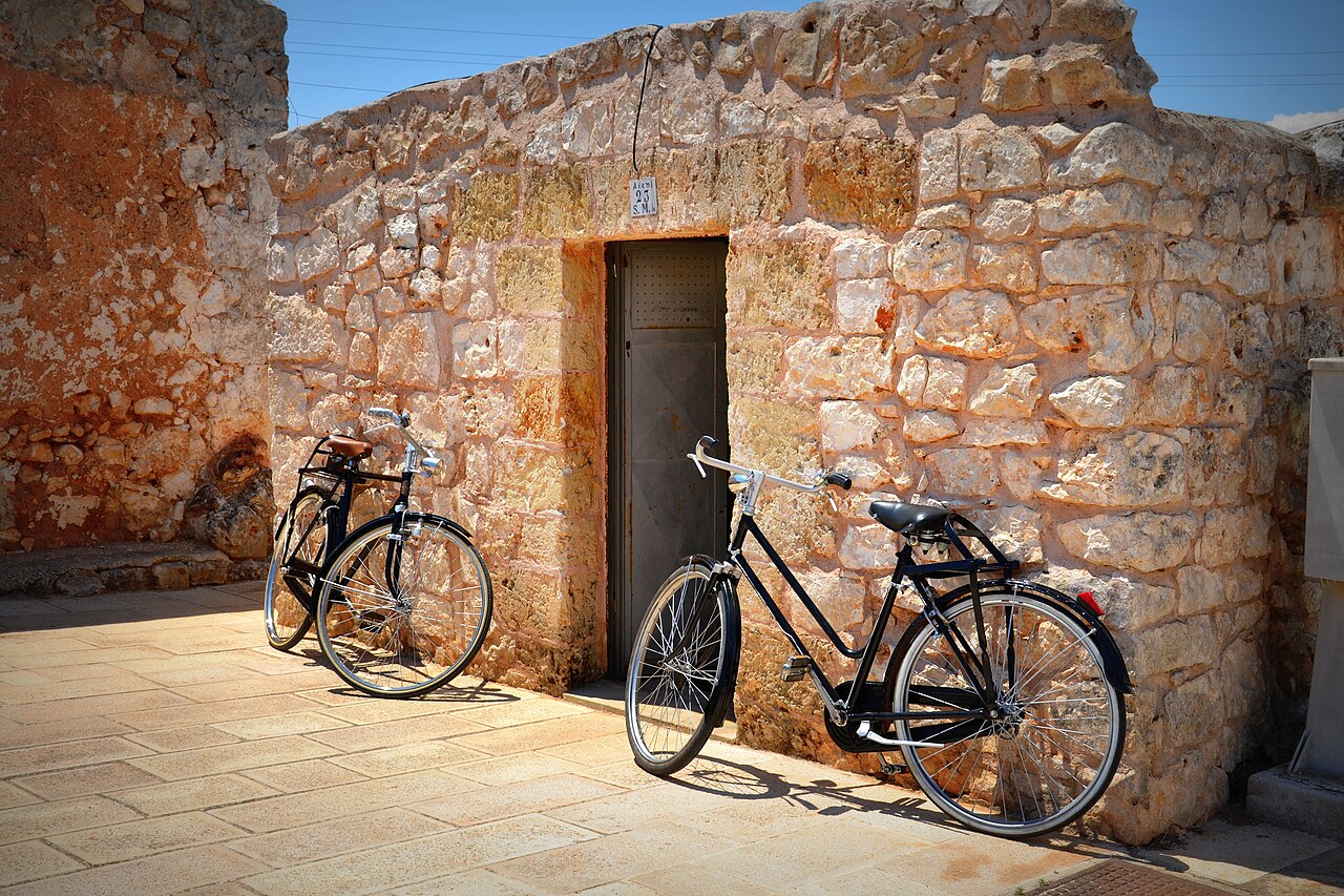 Dry stone walls in the Apulian countryside